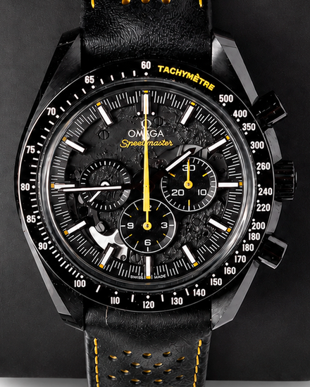 No Reserve - 2024 Omega Speedmaster Dark Side of the Moon "Apollo 8" 44.25MM Black Dial Leather Strap (311.92.44.30.01.001)