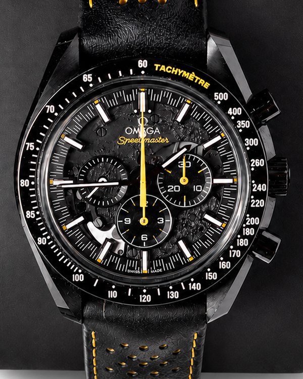 No Reserve - 2024 Omega Speedmaster Dark Side of the Moon "Apollo 8" 44.25MM Black Dial Leather Strap (311.92.44.30.01.001)