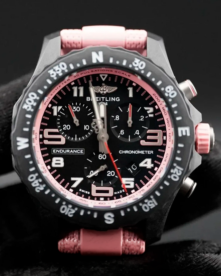 2026 Breitling Endurance Pro 38MM Quartz Black Dial Rubber Strap (X83310D41B1S1)