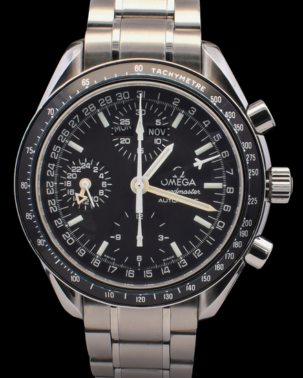 Omega Speedmaster Day-Date 39MM Black Dial Steel Bracelet (3520.50.00)