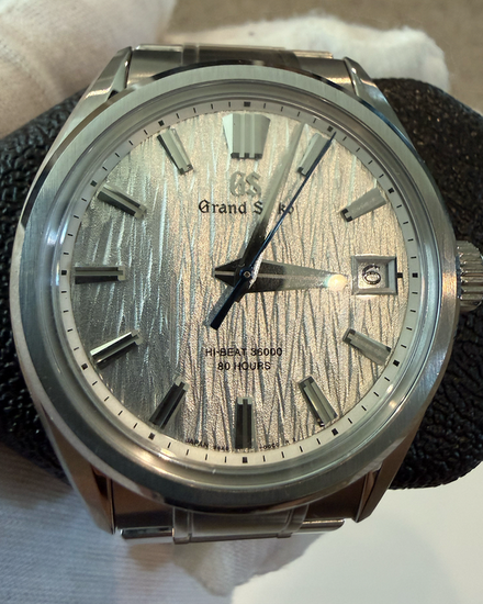2023 Grand Seiko Evolution 9 "White Birch" 40MM Silver Dial Steel Bracelet (SLGH005G)