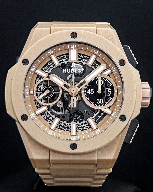 2026 Hublot Big Bang Integrated Beige Ceramic L.E. 42MM Skeleton Dial Ceramic Bracelet (451.CZ.4620.CZ)
