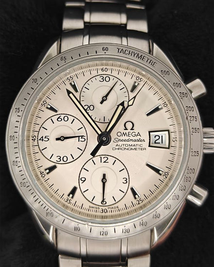 No Reserve - Omega Speedmaster Day-Date 40MM Silver Dial Steel Bracelet (3211.30.00)