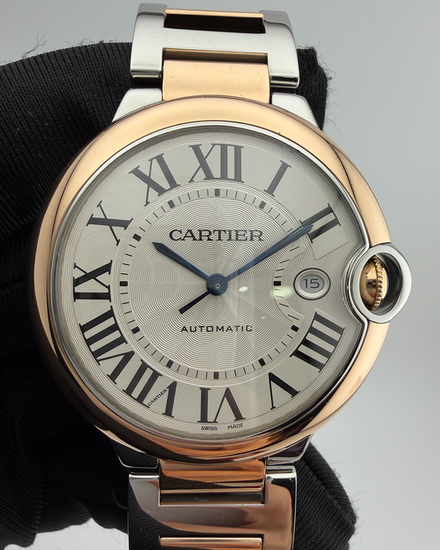 2019 Cartier Ballon Bleu 42MM Silver Dial Two-Tone Bracelet (W2BB0004)