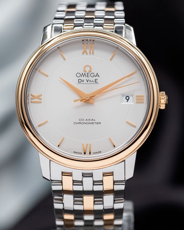 Omega De Ville Prestige 36.8MM Silver Dial Two-Tone Bracelet (424.20.37.20.02.001)