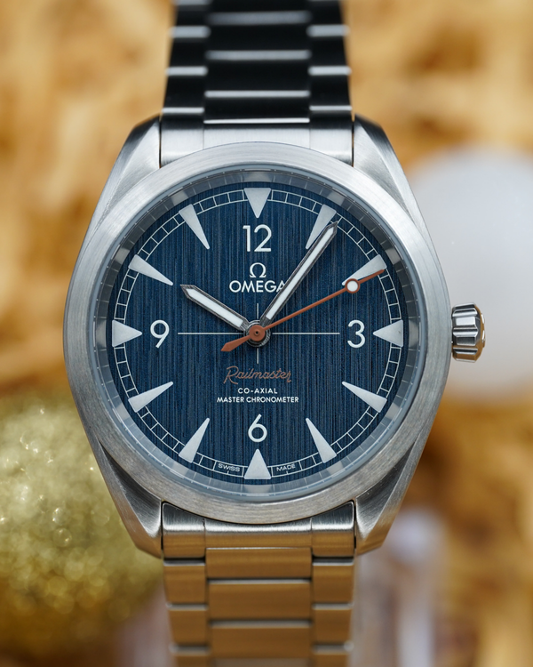 No Reserve - 2023 Omega Seamaster Railmaster 40MM Blue Dial Steel Bracelet (220.10.40.20.03.001)