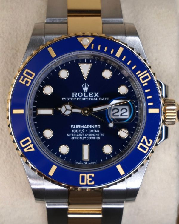 2021 Rolex Submariner Date "Bluesy" 41MM Blue DIal Two-Tone Oyster Bracelet (126613LB)