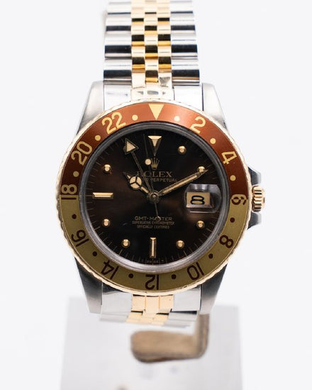 Rolex GMT-Master "Rootbeer" 40MM Bronze Patina Dial Two-Tone Jubilee Bracelet (16753)