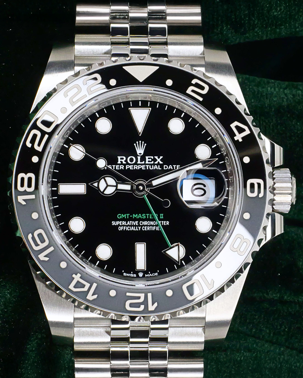 2026 Rolex GMT-Master II "Bruce Wayne" 40MM Black Dial Jubilee Bracelet (126710GRNR)