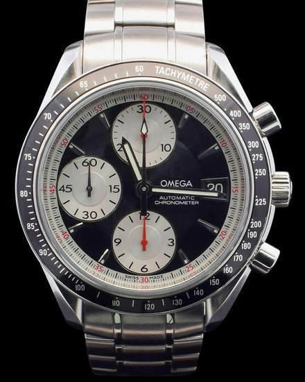 2006 Omega Speedmaster Date 40MM Black Dial Steel Bracelet  (3210.51.00)