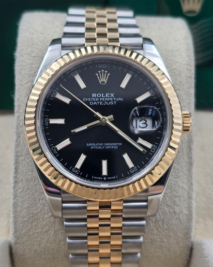 2020 Rolex Datejust 41MM Black Dial Two-Tone Jubilee Bracelet (126333)