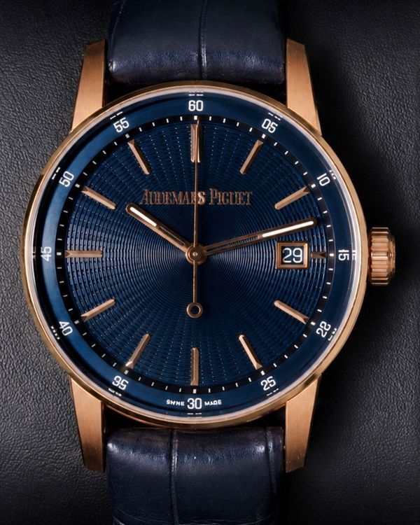 2025 Audemars Piguet Code 11.59 38MM Blue Dial Leather Strap (77410OR.OO.A342CR.01)