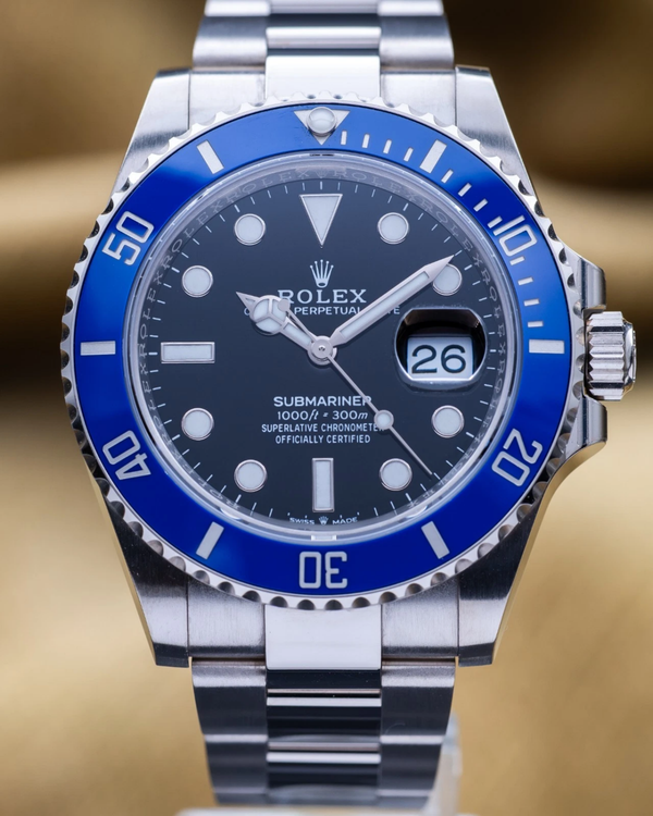 (Working) 2025 Rolex Submariner Date "Cookie Monster" 41MM Black Dial White Gold Oyster Bracelet (126619LB)