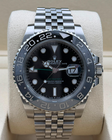 2025 Rolex GMT-Master II "Bruce Wayne" 40MM Black Dial Jubilee Bracelet (126710GRNR)