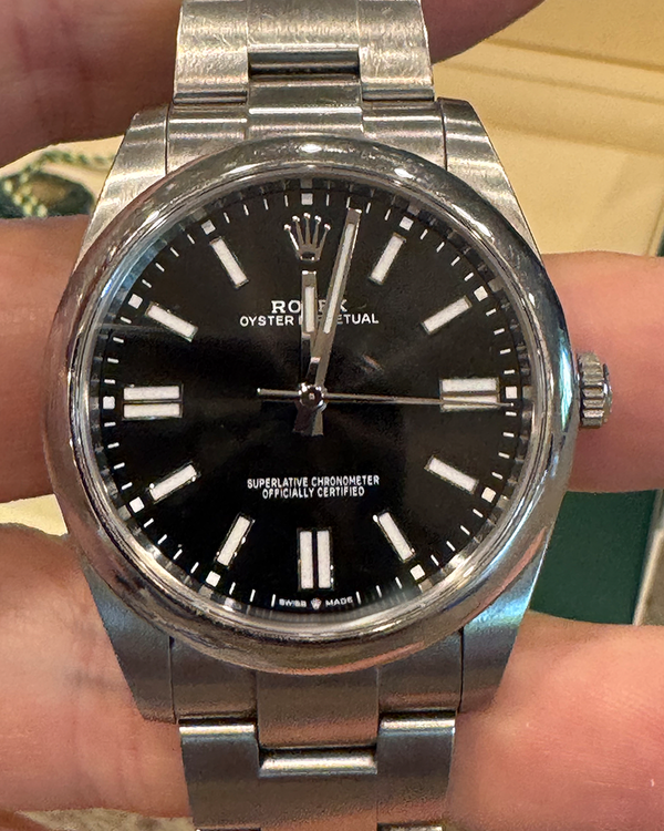 2022 Rolex Oyster Perpetual 41MM Black Dial Oyster Bracelet (124300)