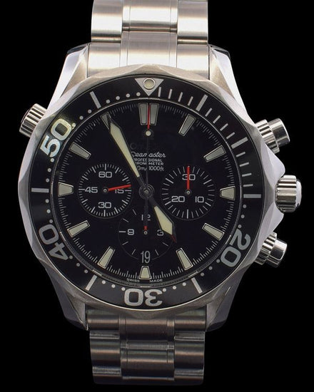 Omega Seamaster Diver 300M Chronograph 41.5MM Black Dial Steel Bracelet (2594.52.00)