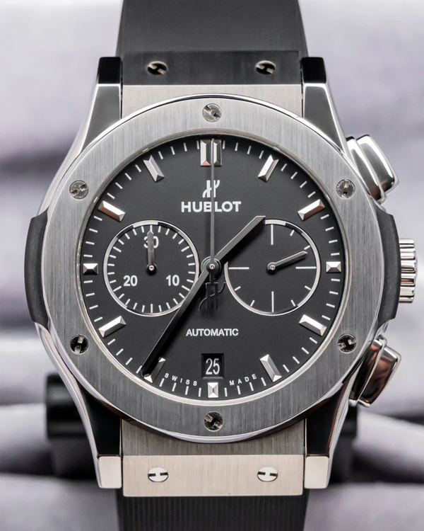 Hublot Classic Fusion 42MM Black Dial Rubber Strap (541.NX.1171.RX)