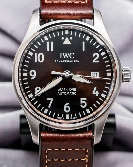 2017 IWC Schaffhausen Pilot "Antoine de Saint Exupery" 40MM Brown Dial Leather Strap (IW327003)