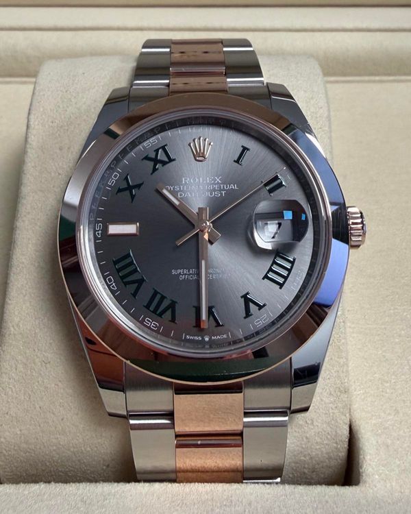 2025 Rolex Datejust "Wimbledon" 41MM Slate Dial Two-Tone Oyster Bracelet (126301)