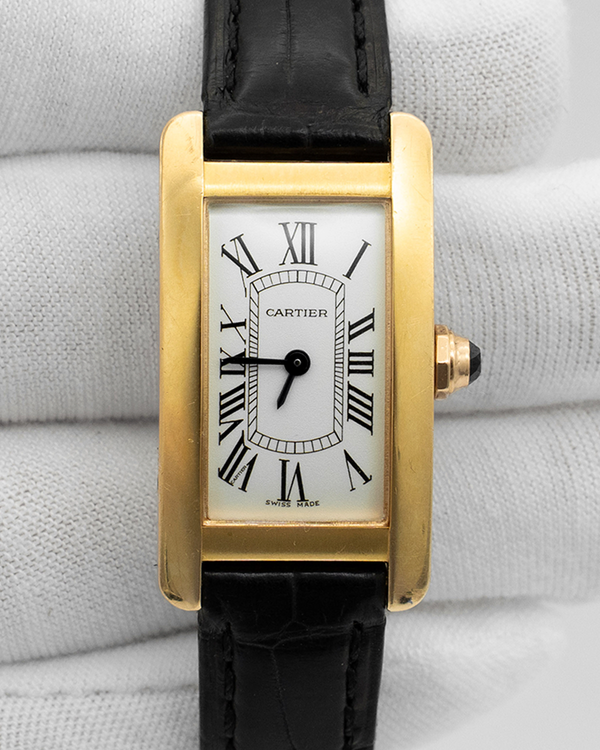 2022 Cartier Tank Américaine 27MM Silver Dial Leather Strap (W2607456)