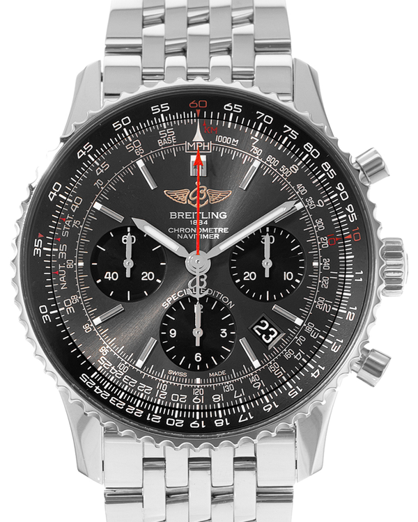 2026 Breitling Navitimer B01 Chronograph 43MM Slate Dial Steel Bracelet (AB0121A21B1A1)