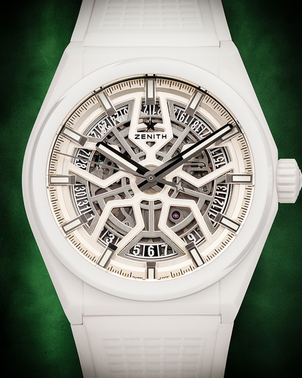 No Reserve - 2020 Zenith Defy Classic Ceramic 41MM Skeleton Dial Rubber Strap (49.9002.670/01.R792)