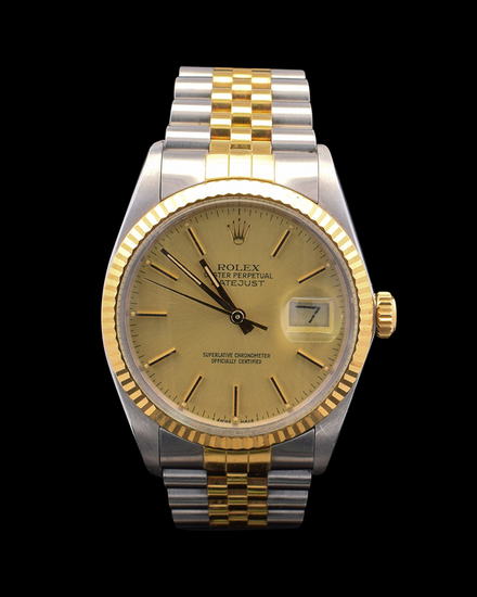 1987 Rolex Datejust 36MM Champagne Dial Two-Tone Jubilee Bracelet (16013)