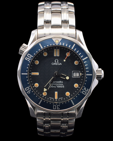 Omega Seamaster Diver 300M 36.25MM Quartz Blue Dial Steel Bracelet (2561.80.00)