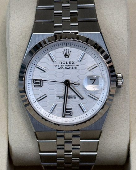 2026 Rolex Land-Dweller 40MM White Dial Flat Jubilee Bracelet (127334)