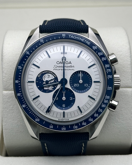 2026 Omega Speedmaster Anniversary Series “Silver Snoopy Award” 42MM Silver Dial Textile Strap (310.32.42.50.02.001)