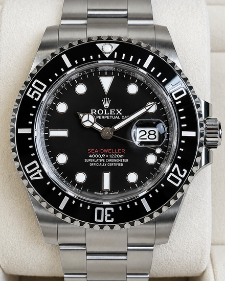 No Reserve - 2024 Rolex Sea-Dweller "Red Letters 50th Anniversary" 43MM Black Dial Oyster Bracelet (126600)