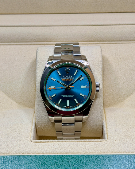 2019 Rolex Milgauss 40MM Blue Dial Oyster Bracelet (116400GV)