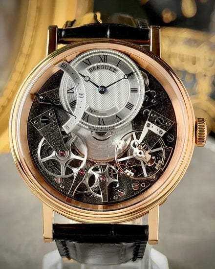 2021 Breguet Tradition Quantième Rétrograde 7597 40MM Skeleton Dial Leather Strap (7097BR/G1/9WU)