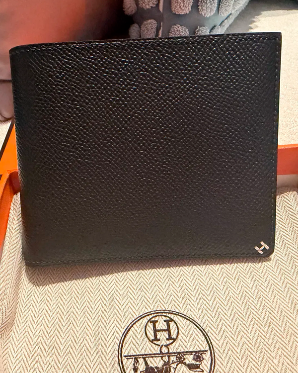 2025 Hermès Accessories MC2 Copernic Compact Wallet Leather Steel Hardware (Wallet)