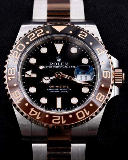2024 Rolex GMT-Master II "Rootbeer" 40MM Black Dial Two-Tone Oyster Bracelet (126711CHNR)