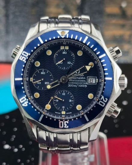 No Reserve - Omega Seamaster Diver 300M 41.5MM Blue Dial Steel Bracelet (2599.80.00)