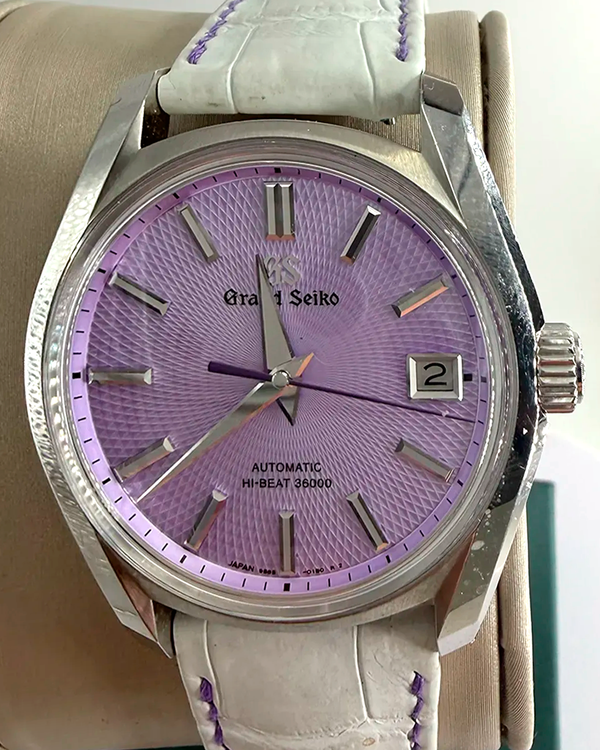 2024 Grand Seiko Heritage Collection "Paulownia" L.E. 40MM Lavender Dial Leather Strap (SBGH337G)