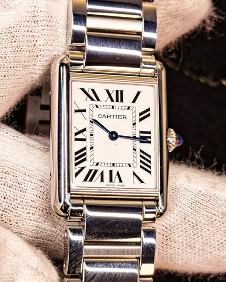2020 Cartier Tank Must Large 33.7MM Quartz Silver Dial Steel Bracelet (WSTA0052)