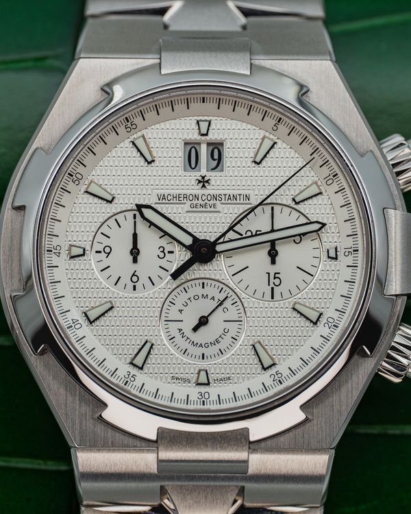 2011 Vacheron Constantin Overseas Chronograph 42MM White Dial Steel Bracelet (49150/B01A-9095)