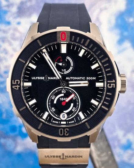 2026 Ulysse Nardin Diver Chronometer 44MM Blue Dial Rubber Strap (1183-170/93)