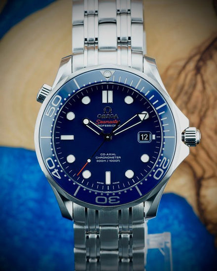 2020 Omega Seamaster Diver 300M 41MM Blue Dial Steel Bracelet (212.30.41.20.03.001)
