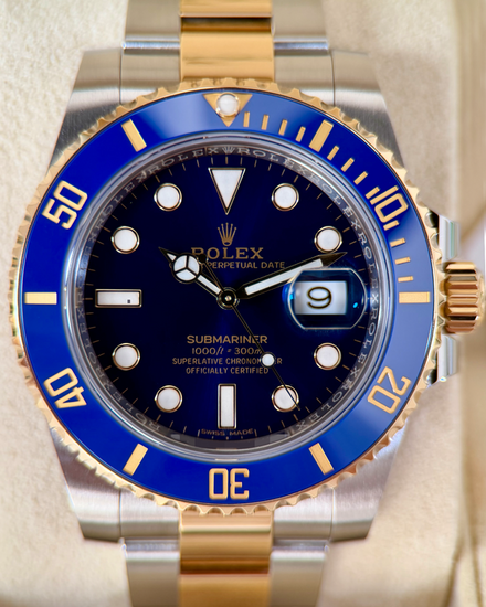 2018 Rolex Submariner Date "Bluesy" 40MM Blue Dial Two-Tone Oyster Bracelet (116613LB)