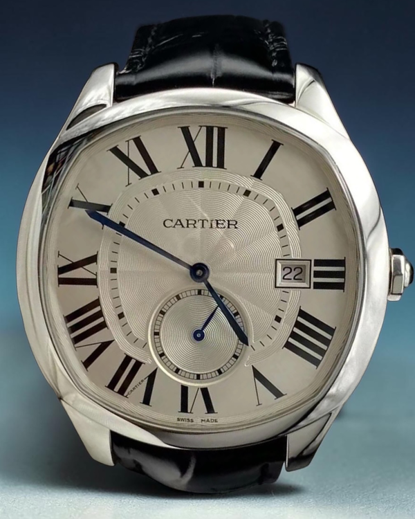 No Reserve - 2018 Cartier Drive De Cartier 40MM Silver Dial Leather Strap (WSNM0004)