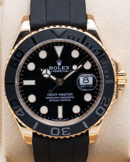 2023 Rolex Yacht-Master 42MM Black Dial Oysterflex Strap (226658)