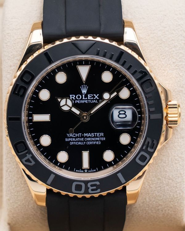 2023 Rolex Yacht-Master 42MM Black Dial Rubber Strap (226658)