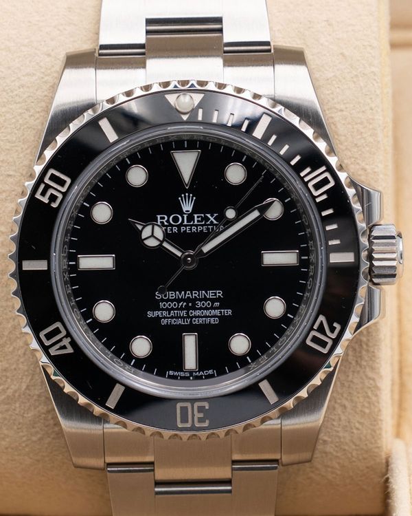 Rolex Submariner No Date 40MM Black Dial Oyster Bracelet (114060)