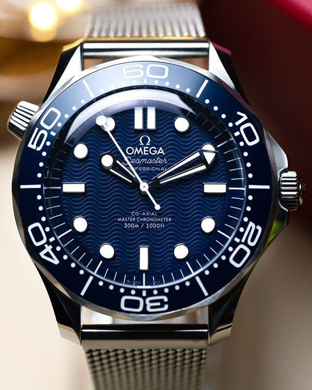 2025 Omega Seamaster Diver 300M "James Bond 60th Anniversary" 42MM Blue Dial Steel Bracelet (210.30.42.20.03.002)