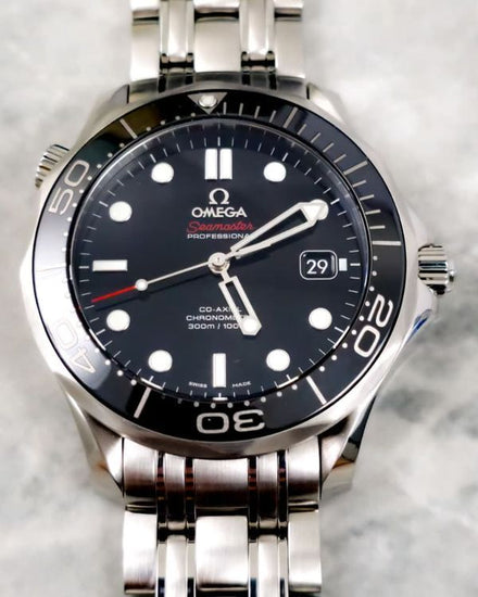 No Reserve - 2017 Omega Seamaster Diver 300M 41MM Black Dial Steel Bracelet (212.30.41.20.01.003)