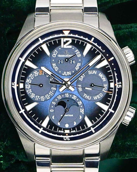 2023 Jaeger-LeCoultre Polaris Perpetual Calendar 42MM Blue Dial Steel Bracelet (Q9088180)