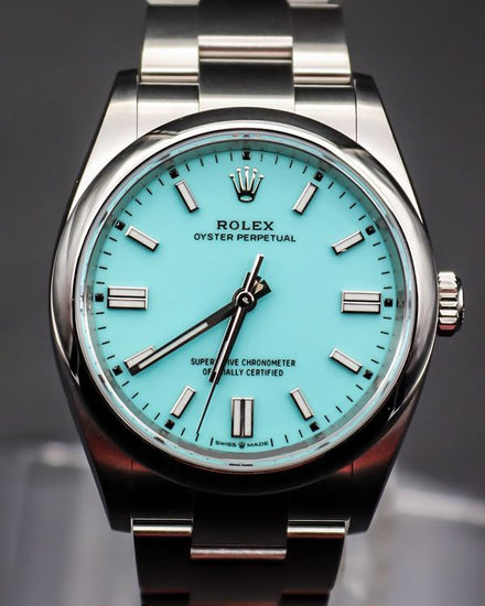 2026 Rolex Oyster Perpetual 36MM "Tiffany" Blue Dial Oyster Bracelet (126000)
